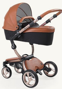 Коляски зі шкіряними елементами
